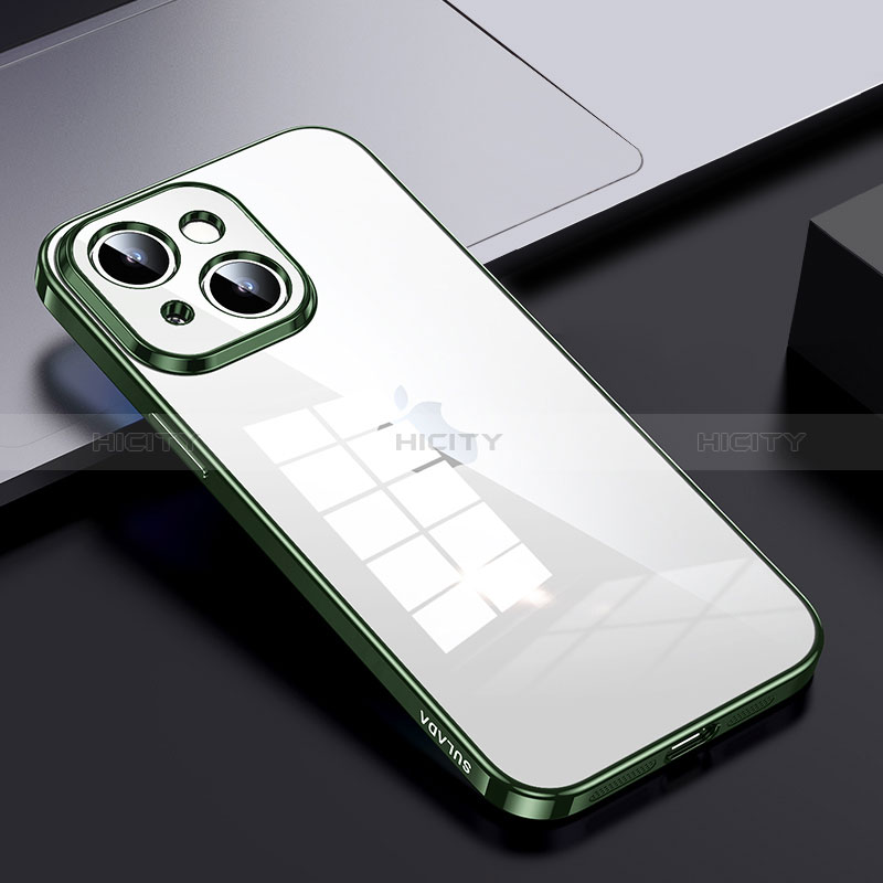 Coque Rebord Contour Silicone et Vitre Transparente Housse Etui LD2 pour Apple iPhone 14 Plus Plus