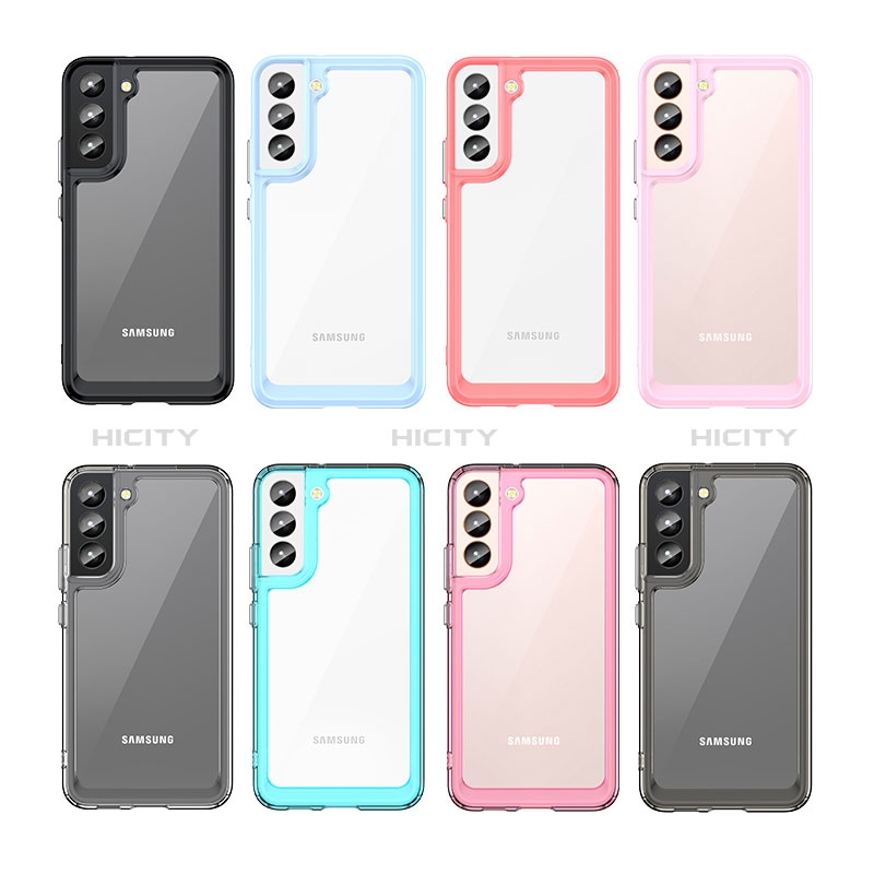 Coque Rebord Contour Silicone et Vitre Transparente Housse Etui M03 pour Samsung Galaxy S24 5G Plus