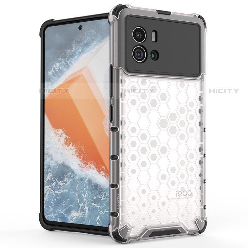 Coque Rebord Contour Silicone et Vitre Transparente Housse Etui M05 pour Vivo iQOO 9 Pro 5G Plus