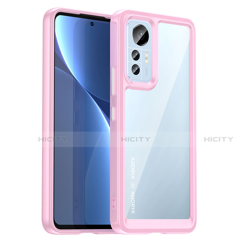 Coque Rebord Contour Silicone et Vitre Transparente Housse Etui M06 pour Xiaomi Mi 12 5G Plus