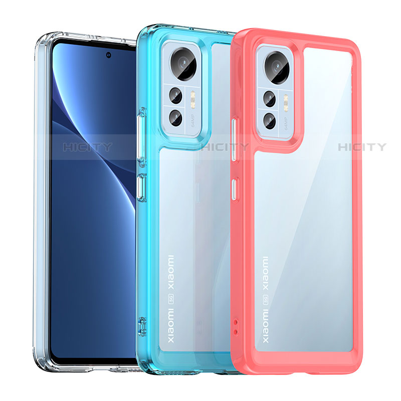 Coque Rebord Contour Silicone et Vitre Transparente Housse Etui M06 pour Xiaomi Mi 12 Lite 5G Plus