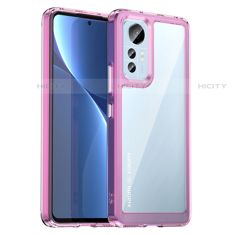 Coque Rebord Contour Silicone et Vitre Transparente Housse Etui M06 pour Xiaomi Mi 12 Lite 5G Plus