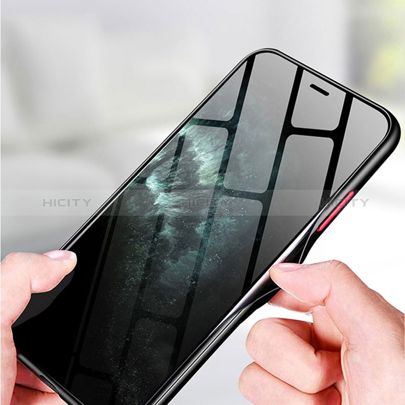 Coque Rebord Contour Silicone et Vitre Transparente Housse Etui P01 pour Vivo V23 5G Plus