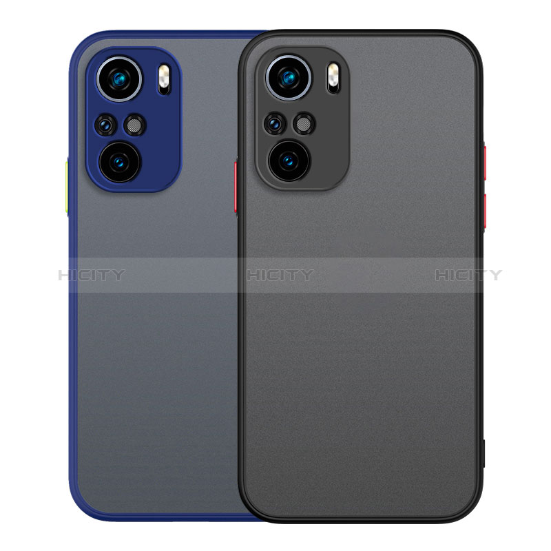 Coque Rebord Contour Silicone et Vitre Transparente Housse Etui P01 pour Xiaomi Poco F3 5G Plus