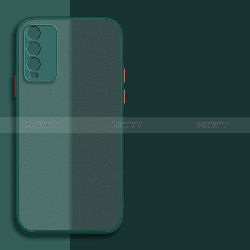 Coque Rebord Contour Silicone et Vitre Transparente Housse Etui P01 pour Xiaomi Redmi 9 Power Plus