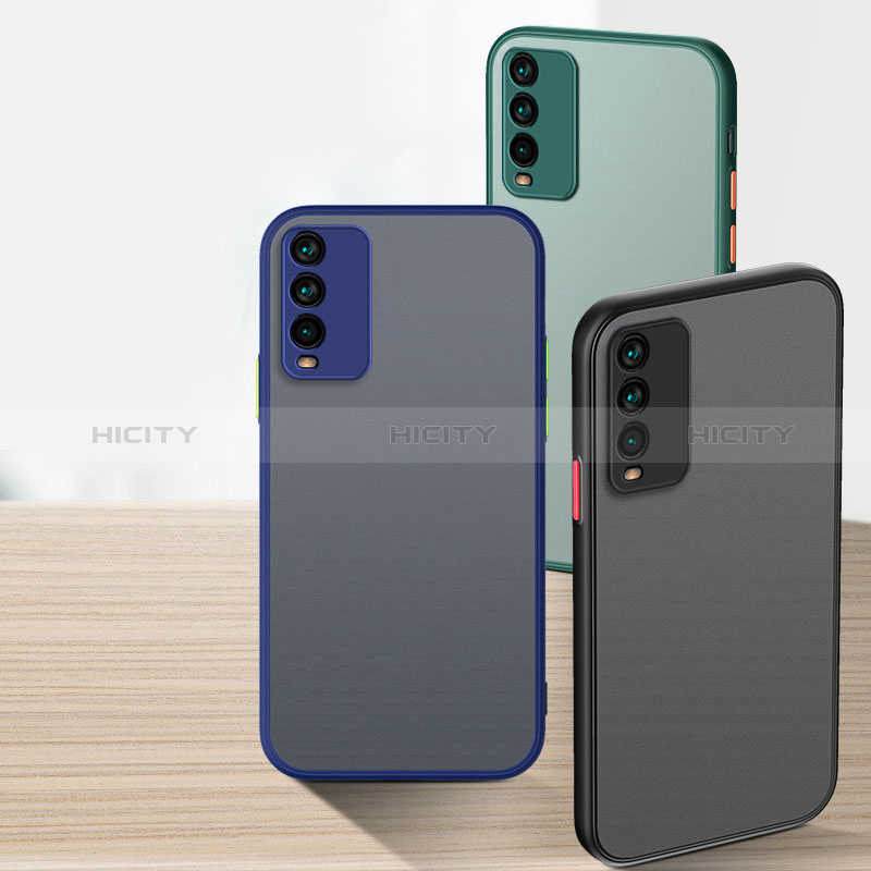 Coque Rebord Contour Silicone et Vitre Transparente Housse Etui P01 pour Xiaomi Redmi 9T 4G Plus