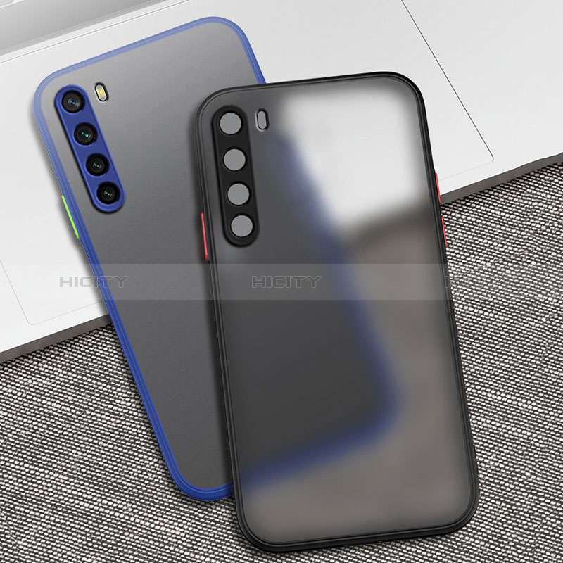 Coque Rebord Contour Silicone et Vitre Transparente Housse Etui P01 pour Xiaomi Redmi Note 8 (2021) Plus