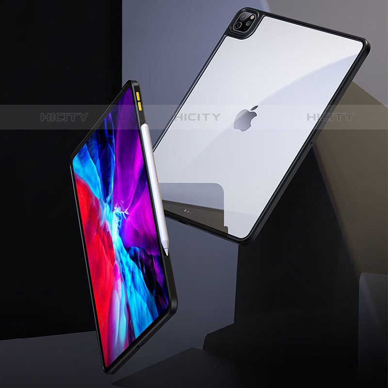 Coque Rebord Contour Silicone et Vitre Transparente Housse Etui pour Apple iPad Pro 11 (2021) Plus