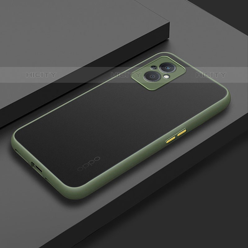 Coque Rebord Contour Silicone et Vitre Transparente Housse Etui pour OnePlus Nord N20 5G Vert Armee Plus