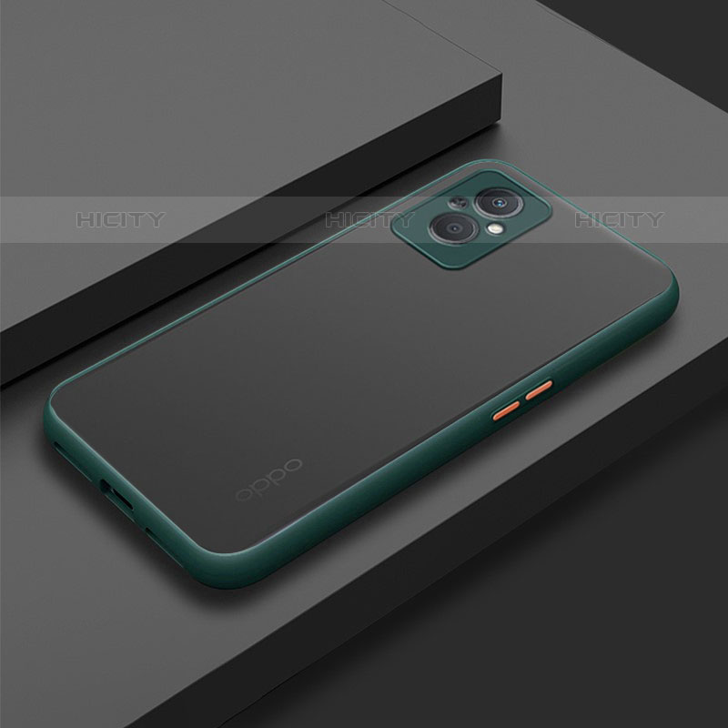 Coque Rebord Contour Silicone et Vitre Transparente Housse Etui pour OnePlus Nord N20 5G Vert Nuit Plus