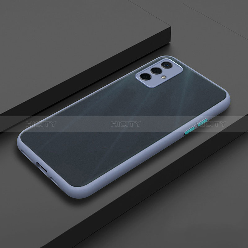 Coque Rebord Contour Silicone et Vitre Transparente Housse Etui pour Oppo A93s 5G Gris Lavende Plus