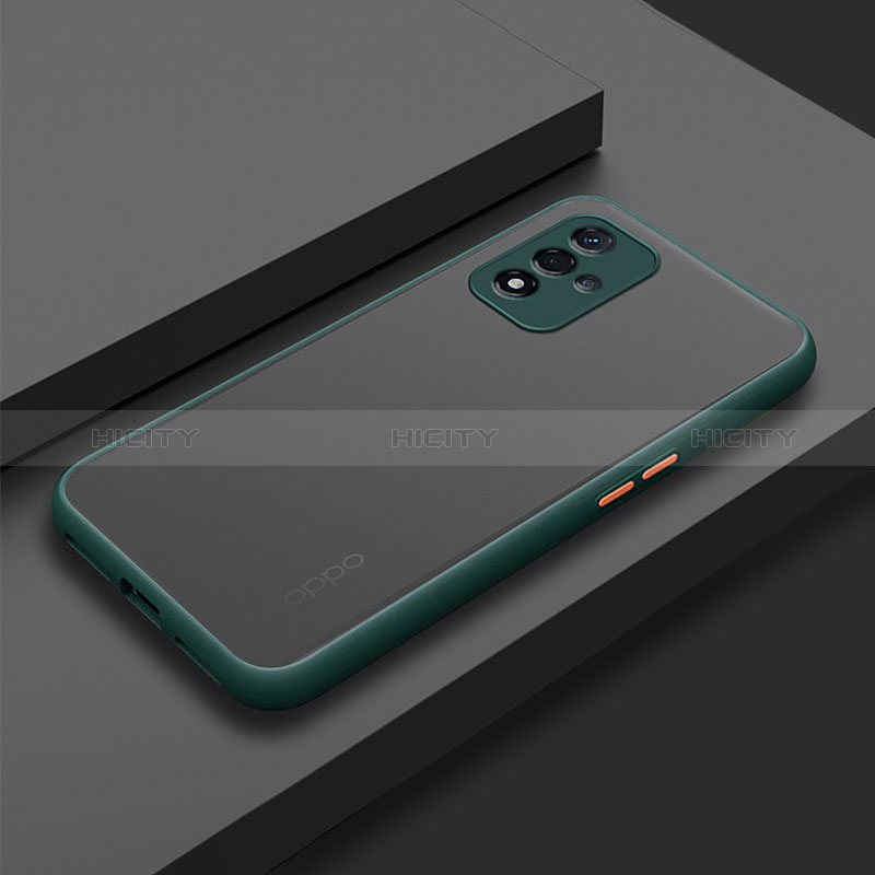 Coque Rebord Contour Silicone et Vitre Transparente Housse Etui pour Oppo A93s 5G Plus