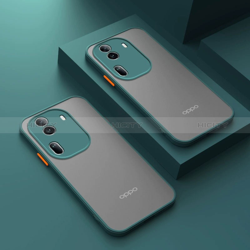 Coque Rebord Contour Silicone et Vitre Transparente Housse Etui pour Oppo Reno11 Pro 5G Plus