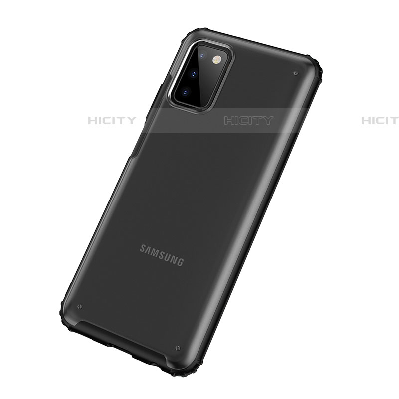 Coque Rebord Contour Silicone et Vitre Transparente Housse Etui pour Samsung Galaxy A03s Plus