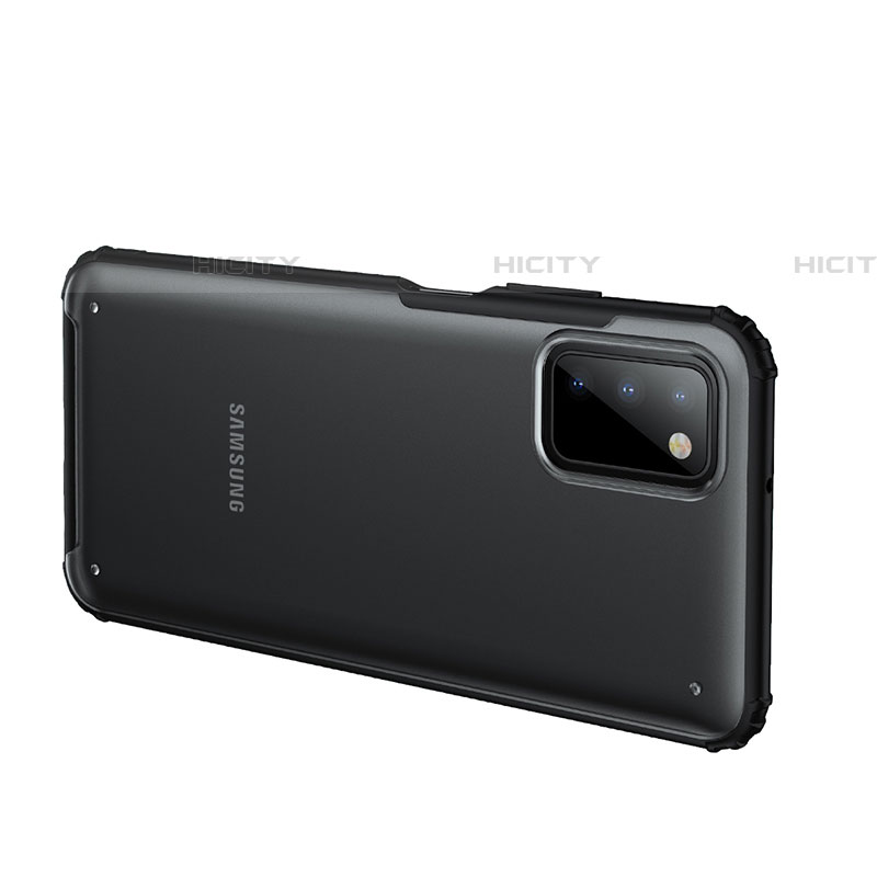 Coque Rebord Contour Silicone et Vitre Transparente Housse Etui pour Samsung Galaxy A03s Plus