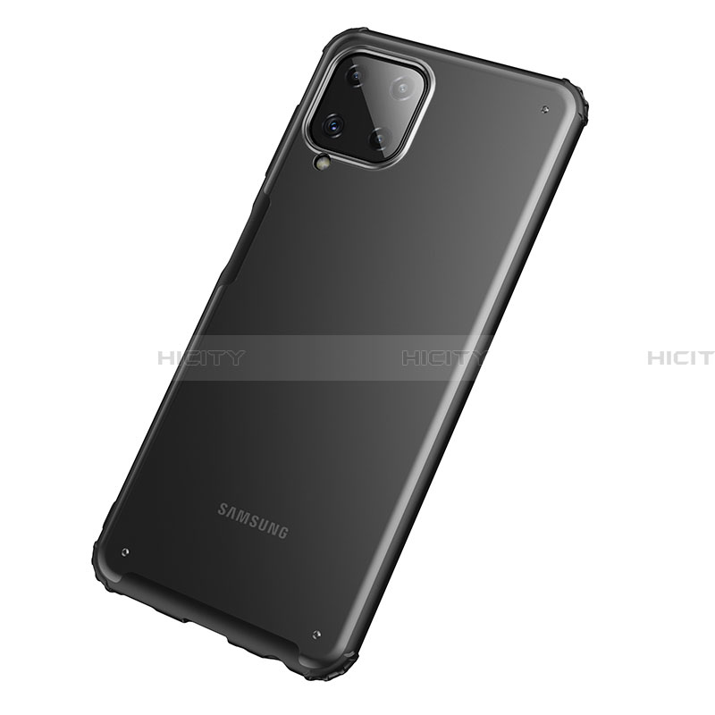 Coque Rebord Contour Silicone et Vitre Transparente Housse Etui pour Samsung Galaxy A22 4G Plus