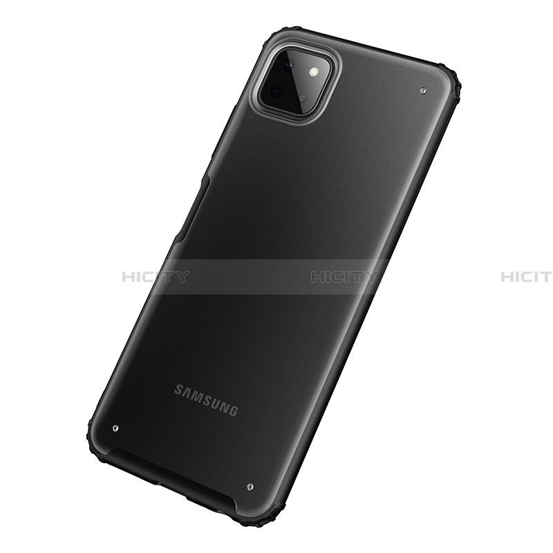 Coque Rebord Contour Silicone et Vitre Transparente Housse Etui pour Samsung Galaxy A22 5G Plus