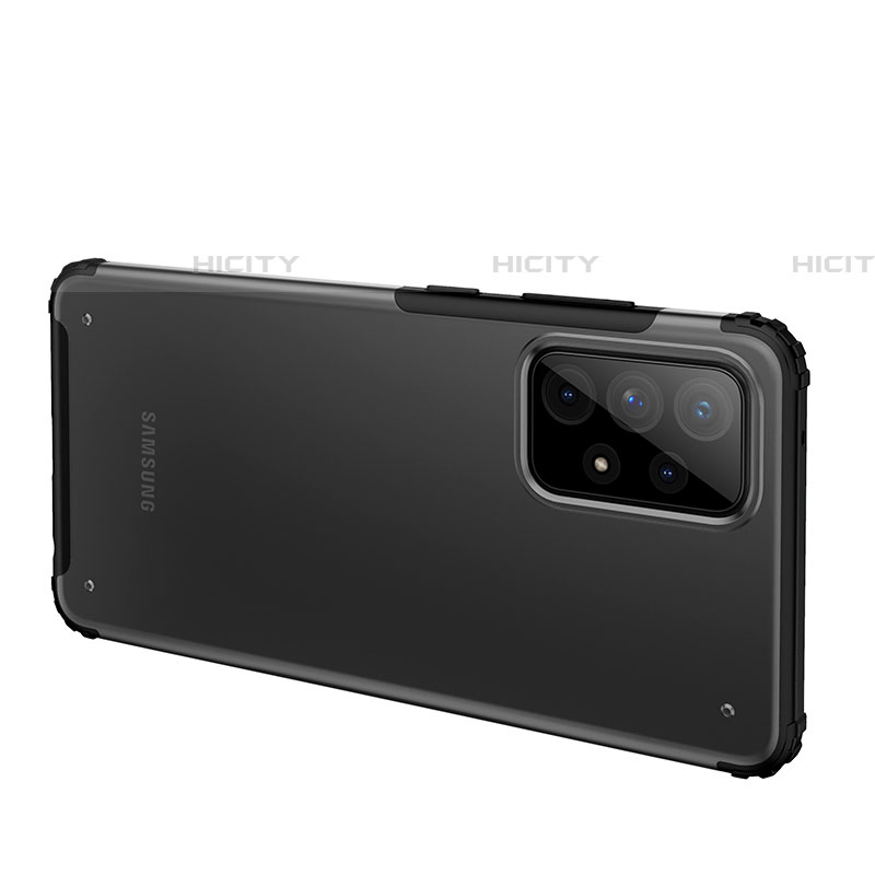 Coque Rebord Contour Silicone et Vitre Transparente Housse Etui pour Samsung Galaxy A72 4G Plus