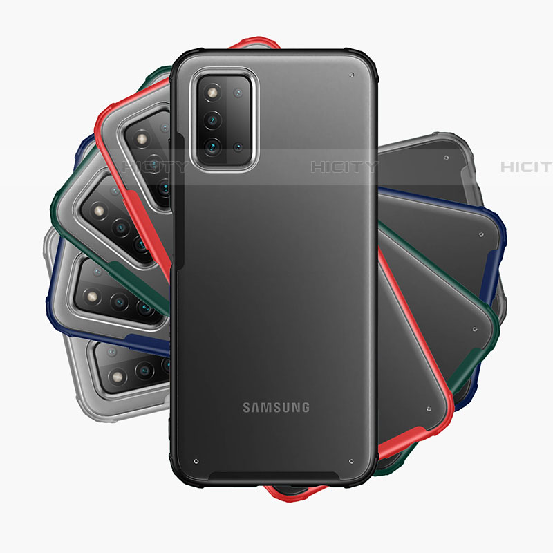 Coque Rebord Contour Silicone et Vitre Transparente Housse Etui pour Samsung Galaxy F52 5G Plus