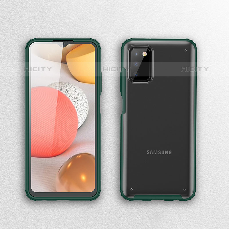 Coque Rebord Contour Silicone et Vitre Transparente Housse Etui pour Samsung Galaxy M02s Plus