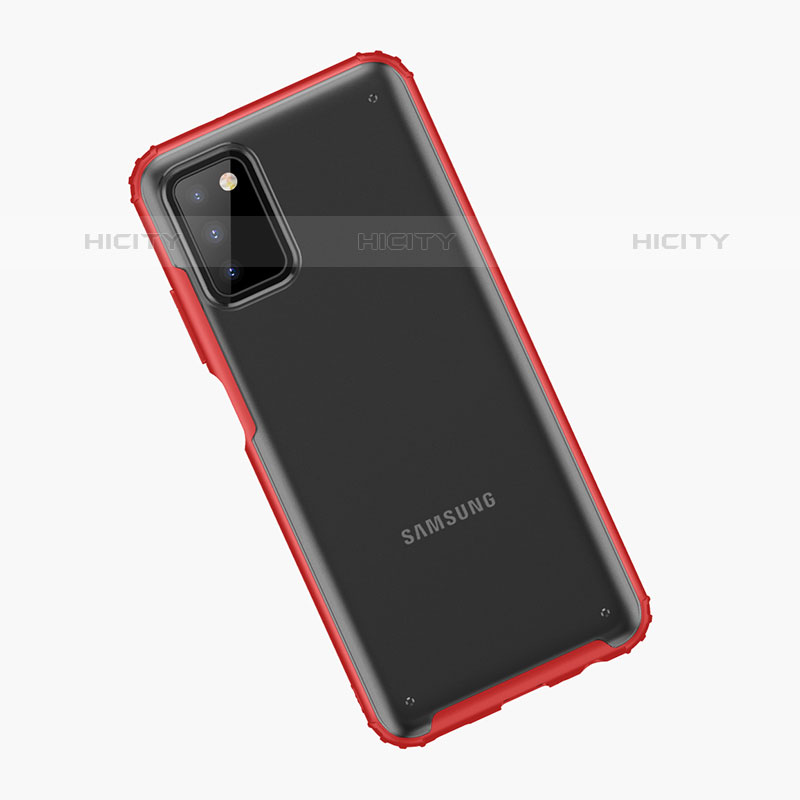 Coque Rebord Contour Silicone et Vitre Transparente Housse Etui pour Samsung Galaxy M02s Plus