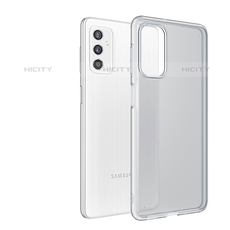 Coque Rebord Contour Silicone et Vitre Transparente Housse Etui pour Samsung Galaxy M52 5G Plus