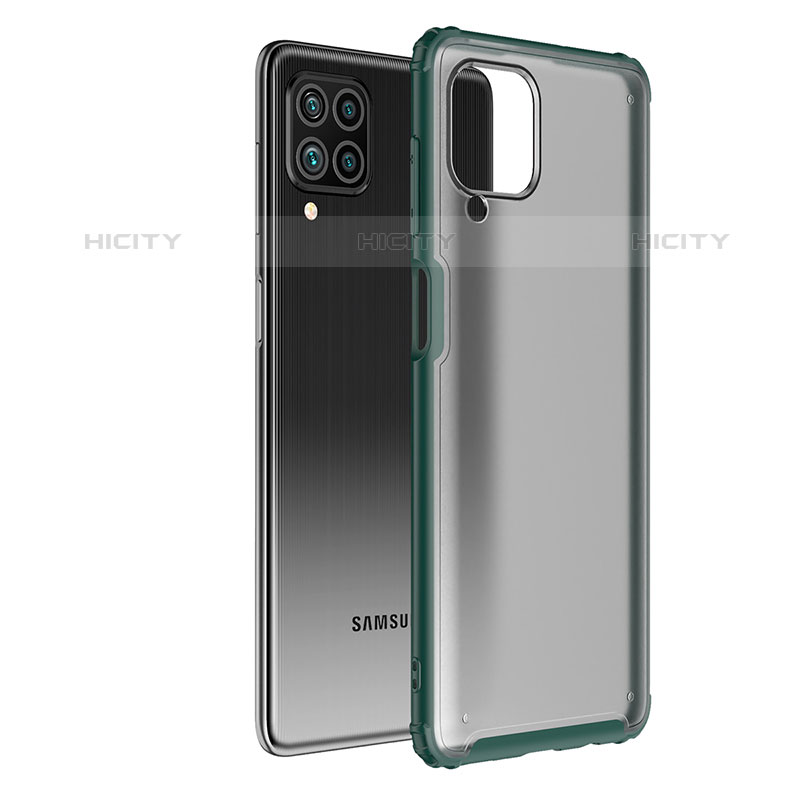 Coque Rebord Contour Silicone et Vitre Transparente Housse Etui pour Samsung Galaxy M62 4G Vert Plus