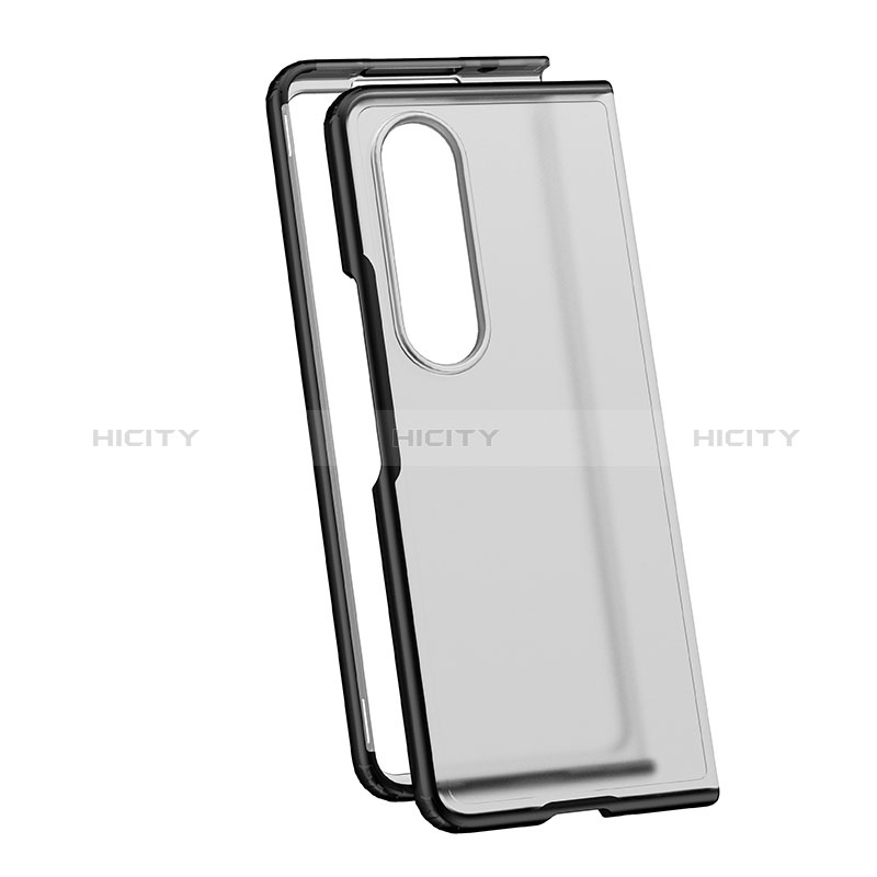 Coque Rebord Contour Silicone et Vitre Transparente Housse Etui pour Samsung Galaxy Z Fold3 5G Plus