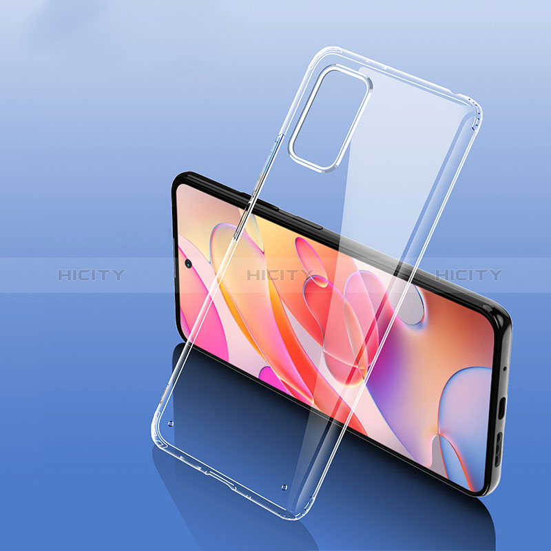 Coque Rebord Contour Silicone et Vitre Transparente Housse Etui W01L pour Xiaomi POCO M3 Pro 5G Clair Plus