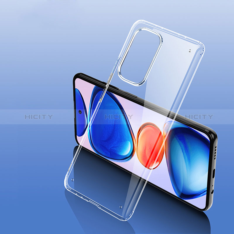 Coque Rebord Contour Silicone et Vitre Transparente Housse Etui W01L pour Xiaomi Redmi K40 Pro+ Plus 5G Clair Plus