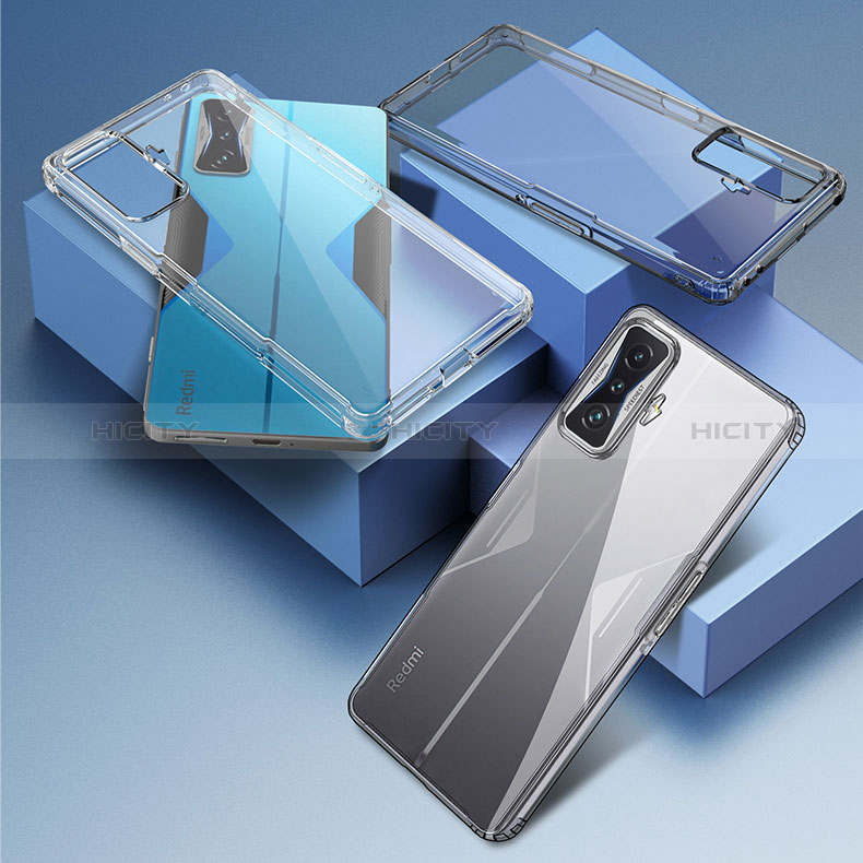 Coque Rebord Contour Silicone et Vitre Transparente Housse Etui W01L pour Xiaomi Redmi K50 Gaming AMG F1 5G Plus