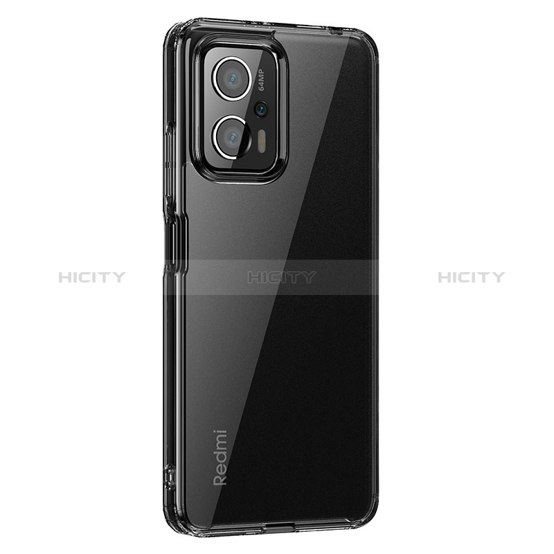 Coque Rebord Contour Silicone et Vitre Transparente Housse Etui W01L pour Xiaomi Redmi Note 12T Pro 5G Plus