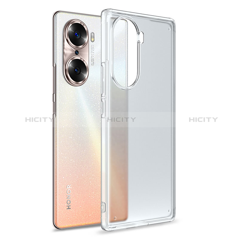 Coque Rebord Contour Silicone et Vitre Transparente Housse Etui WL1 pour Huawei Honor 60 Pro 5G Clair Plus