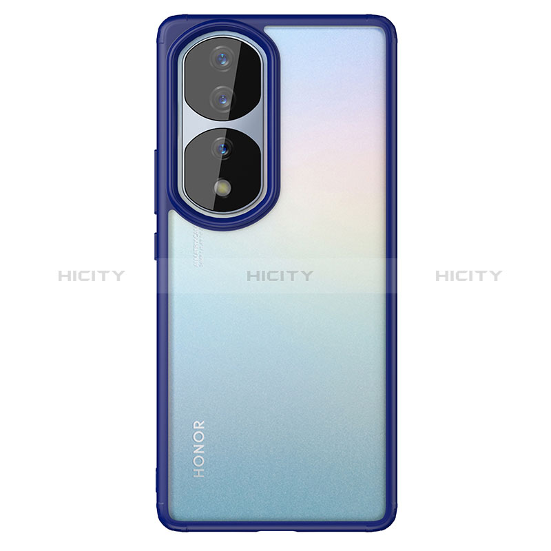 Coque Rebord Contour Silicone et Vitre Transparente Housse Etui WL1 pour Huawei Honor 70 Pro+ Plus 5G Plus