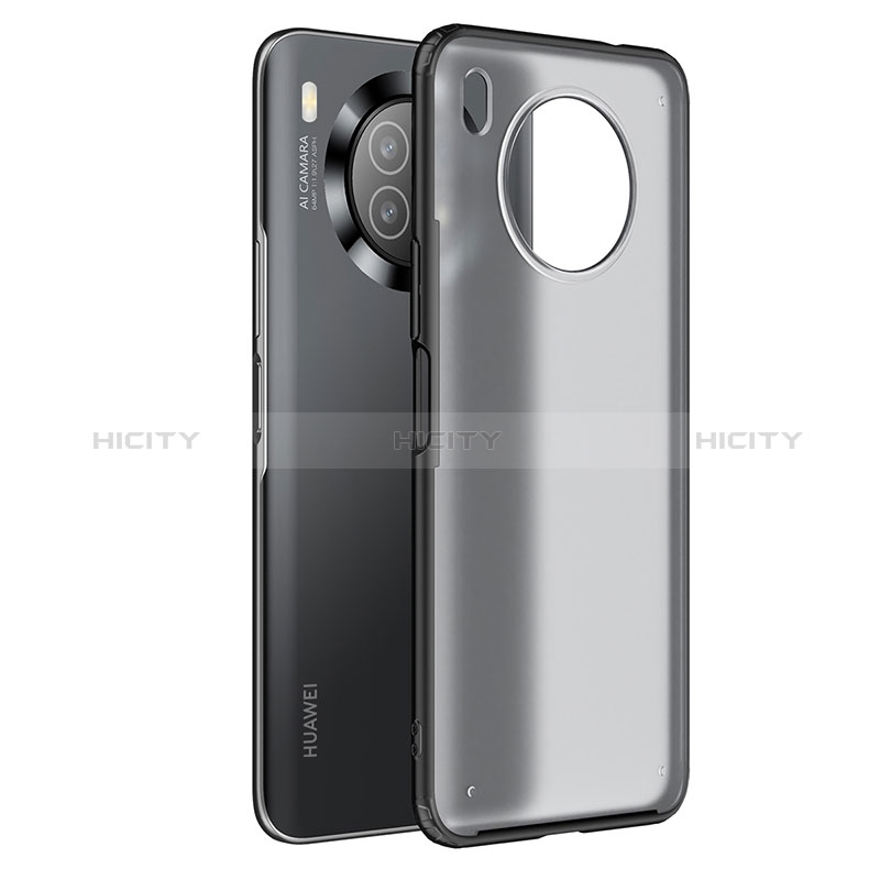 Coque Rebord Contour Silicone et Vitre Transparente Housse Etui WL1 pour Huawei Nova 8i Noir Plus