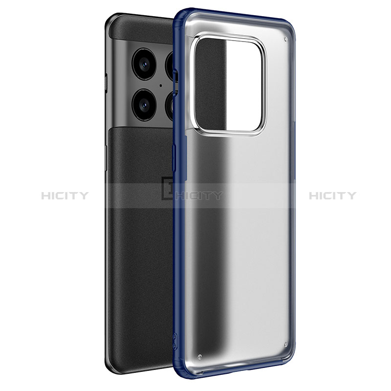 Coque Rebord Contour Silicone et Vitre Transparente Housse Etui WL1 pour OnePlus 10 Pro 5G Plus