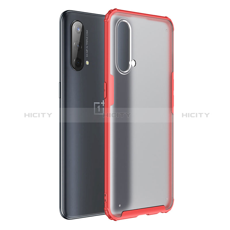 Coque Rebord Contour Silicone et Vitre Transparente Housse Etui WL1 pour OnePlus Nord CE 5G Plus