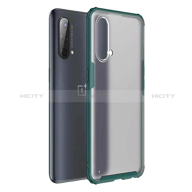 Coque Rebord Contour Silicone et Vitre Transparente Housse Etui WL1 pour OnePlus Nord CE 5G Plus