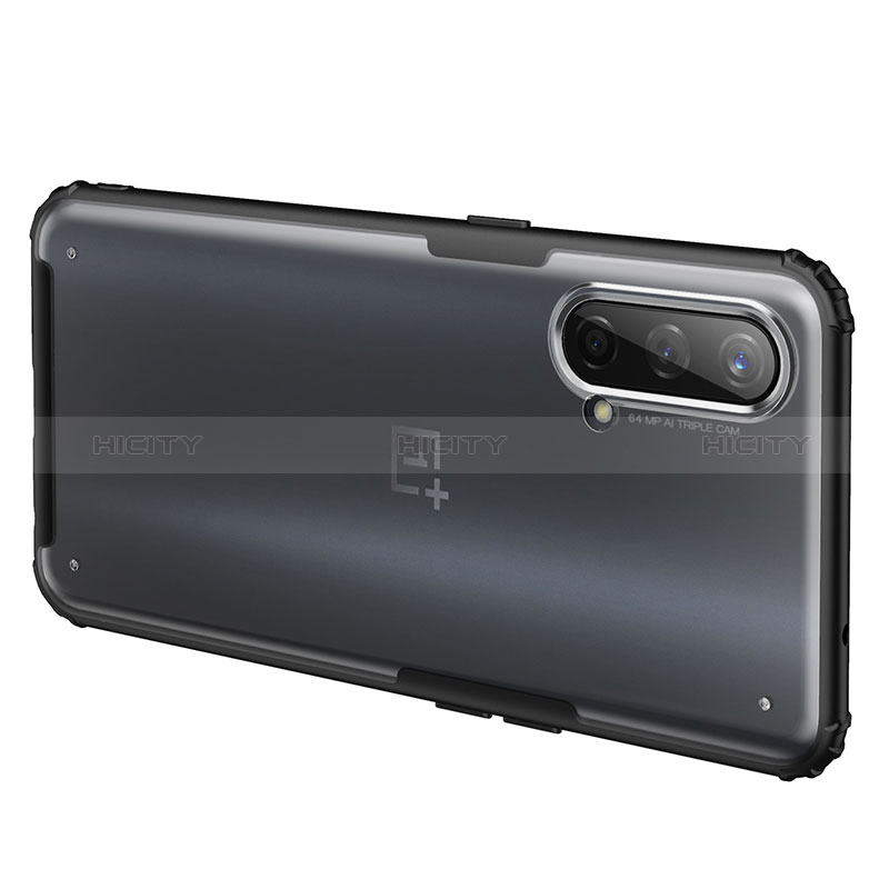 Coque Rebord Contour Silicone et Vitre Transparente Housse Etui WL1 pour OnePlus Nord CE 5G Plus