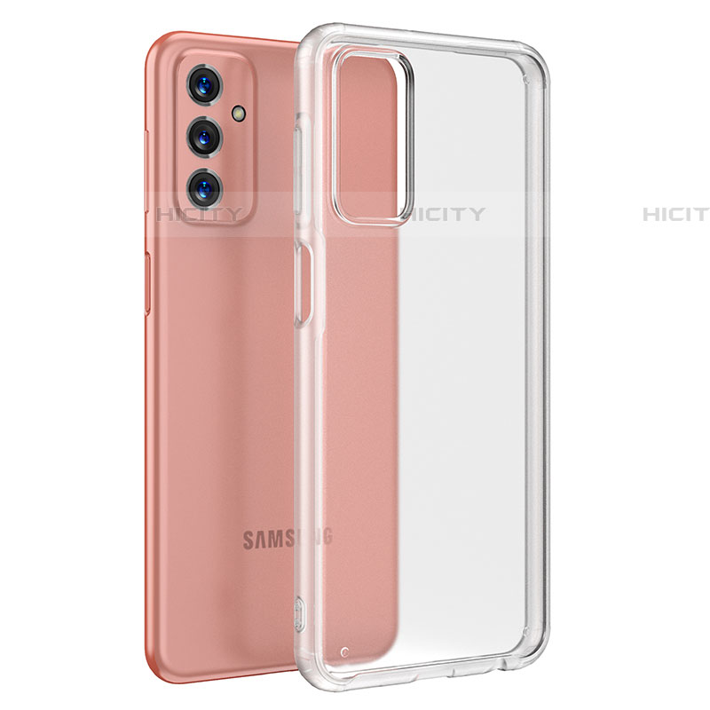 Coque Rebord Contour Silicone et Vitre Transparente Housse Etui WL1 pour Samsung Galaxy F23 5G Clair Plus