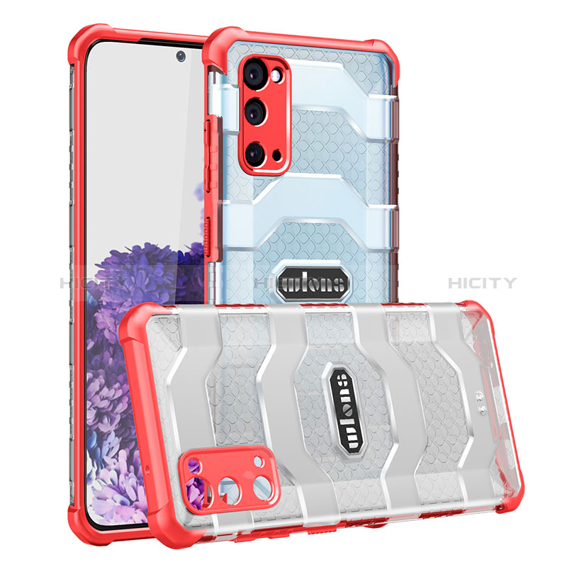 Coque Rebord Contour Silicone et Vitre Transparente Housse Etui WL1 pour Samsung Galaxy S20 5G Plus