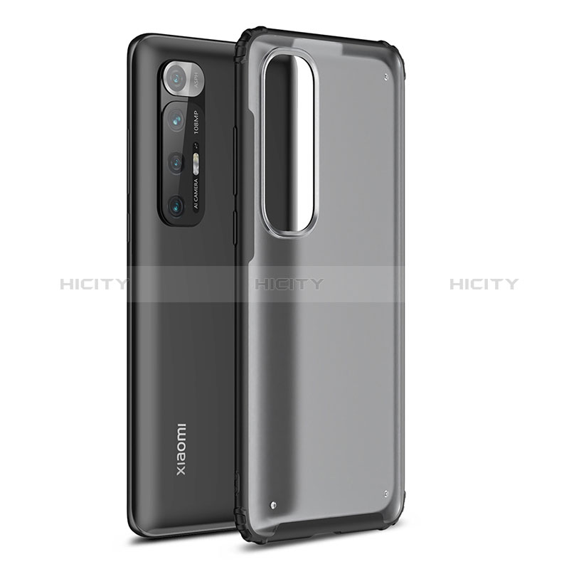 Coque Rebord Contour Silicone et Vitre Transparente Housse Etui WL1 pour Xiaomi Mi 10S 5G Noir Plus