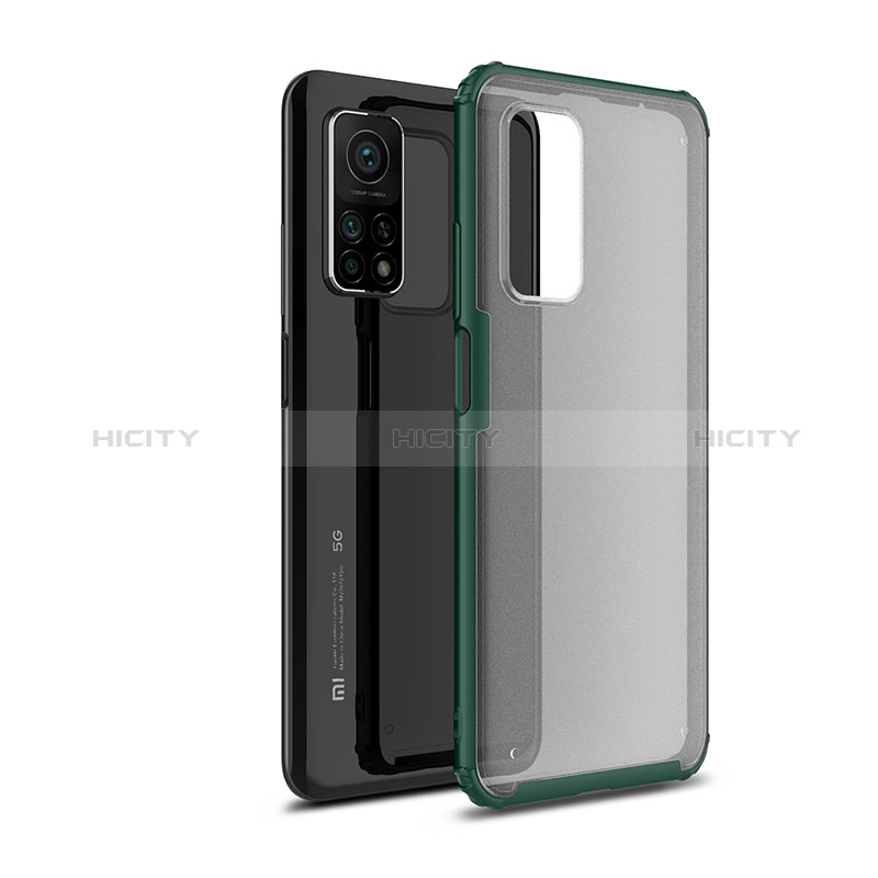 Coque Rebord Contour Silicone et Vitre Transparente Housse Etui WL1 pour Xiaomi Mi 10T 5G Plus