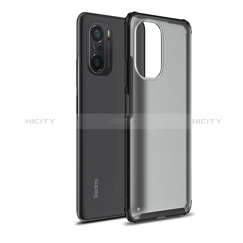 Coque Rebord Contour Silicone et Vitre Transparente Housse Etui WL1 pour Xiaomi Mi 11i 5G Noir Plus