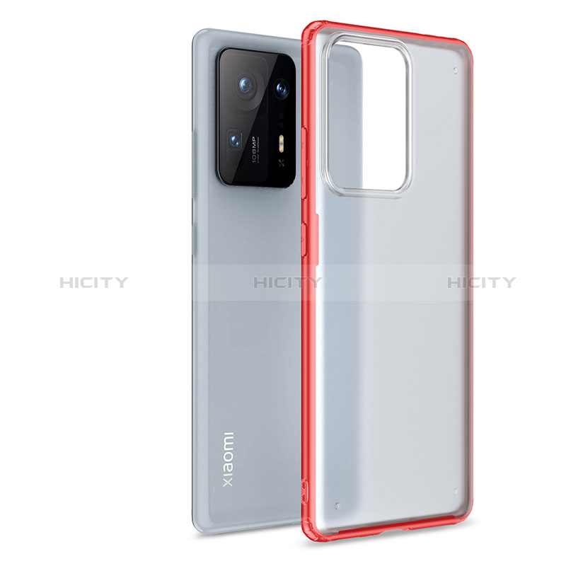 Coque Rebord Contour Silicone et Vitre Transparente Housse Etui WL1 pour Xiaomi Mi Mix 4 5G Plus