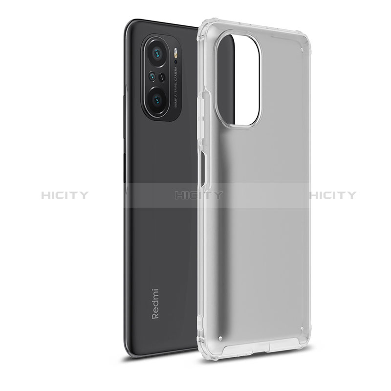 Coque Rebord Contour Silicone et Vitre Transparente Housse Etui WL1 pour Xiaomi Poco F3 5G Clair Plus