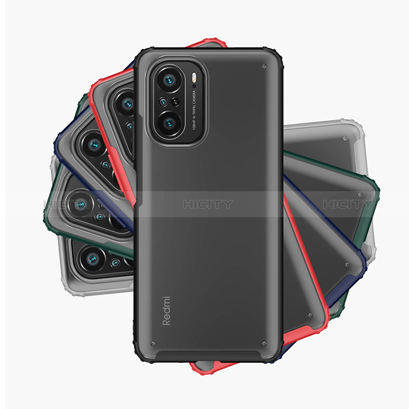 Coque Rebord Contour Silicone et Vitre Transparente Housse Etui WL1 pour Xiaomi Poco F3 5G Plus