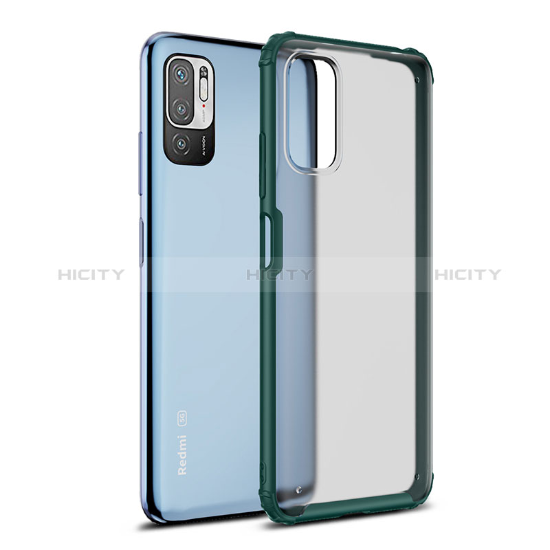 Coque Rebord Contour Silicone et Vitre Transparente Housse Etui WL1 pour Xiaomi POCO M3 Pro 5G Vert Plus