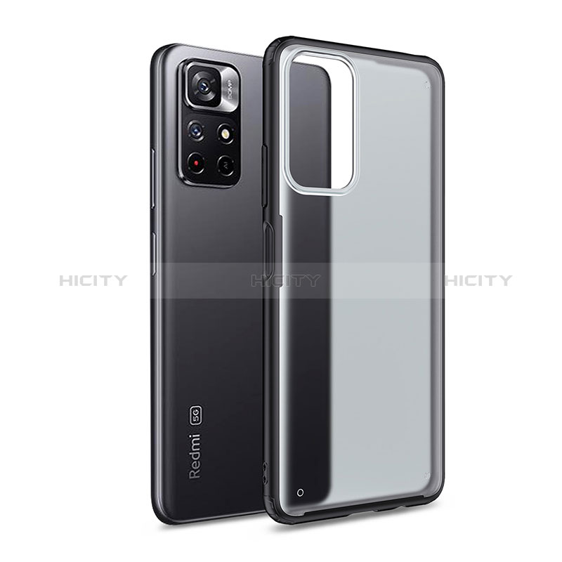 Coque Rebord Contour Silicone et Vitre Transparente Housse Etui WL1 pour Xiaomi Poco M4 Pro 5G Plus