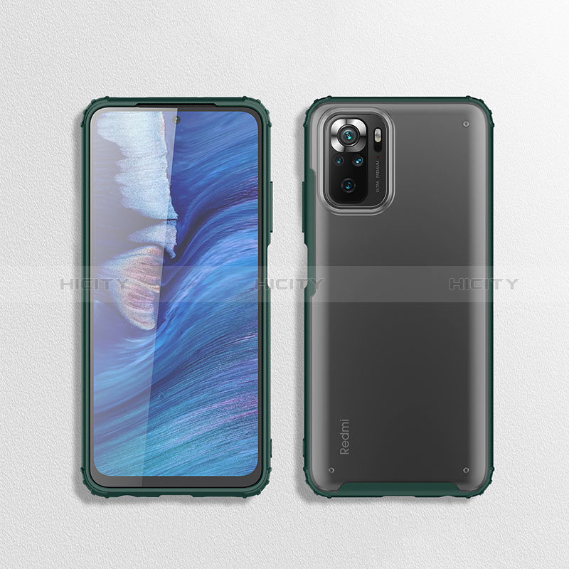 Coque Rebord Contour Silicone et Vitre Transparente Housse Etui WL1 pour Xiaomi Poco M5S Plus